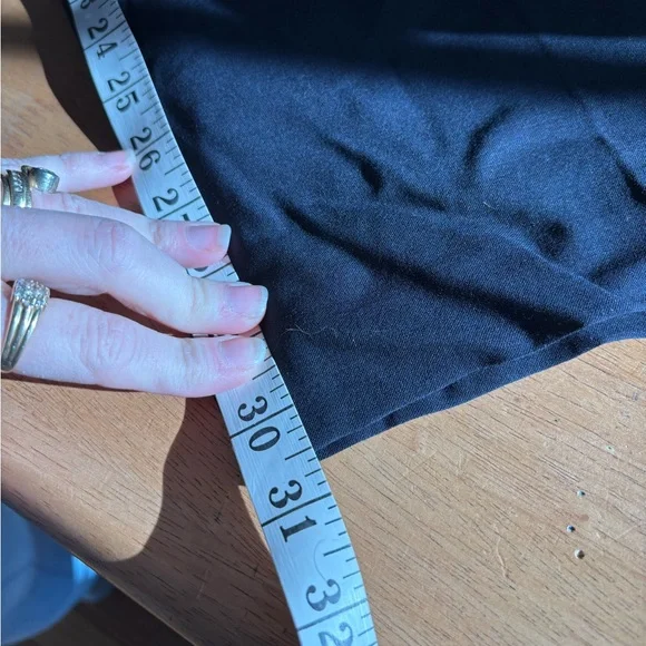 Oscar by Oscar De La Renta navy blue wool and leather trim pant suit 18W read - Picture 14 of 14